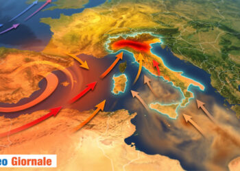 Ondata di caldo su Italia.