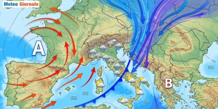 Italia ancora alle prese con repentini sbalzi del tempo