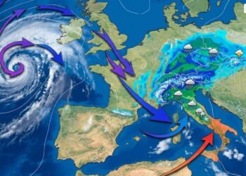 Riecco piogge organizzate, ma probabilmente Italia divisa in due