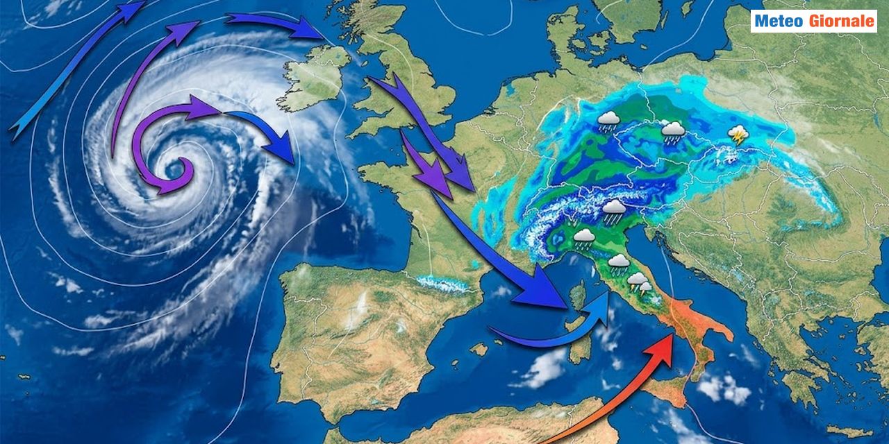 Riecco piogge organizzate, ma probabilmente Italia divisa in due