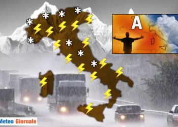 Piogge verso il Nord Italia e non solo