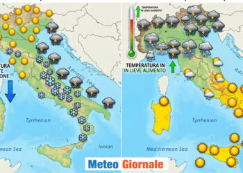 Repentino cambio di scena meteo.