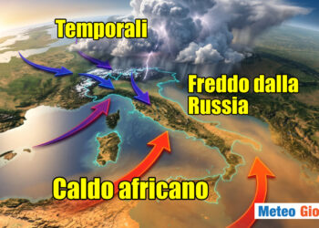 Repentino peggioramento del meteo italiano
