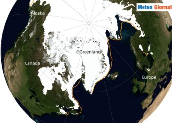 Situazione dei ghiacci polari al 15 marzo. Credit NOAA.