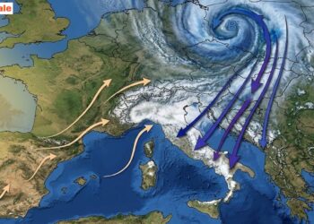 Finale d'aprile movimentato con tracollo temporaneo delle temperature