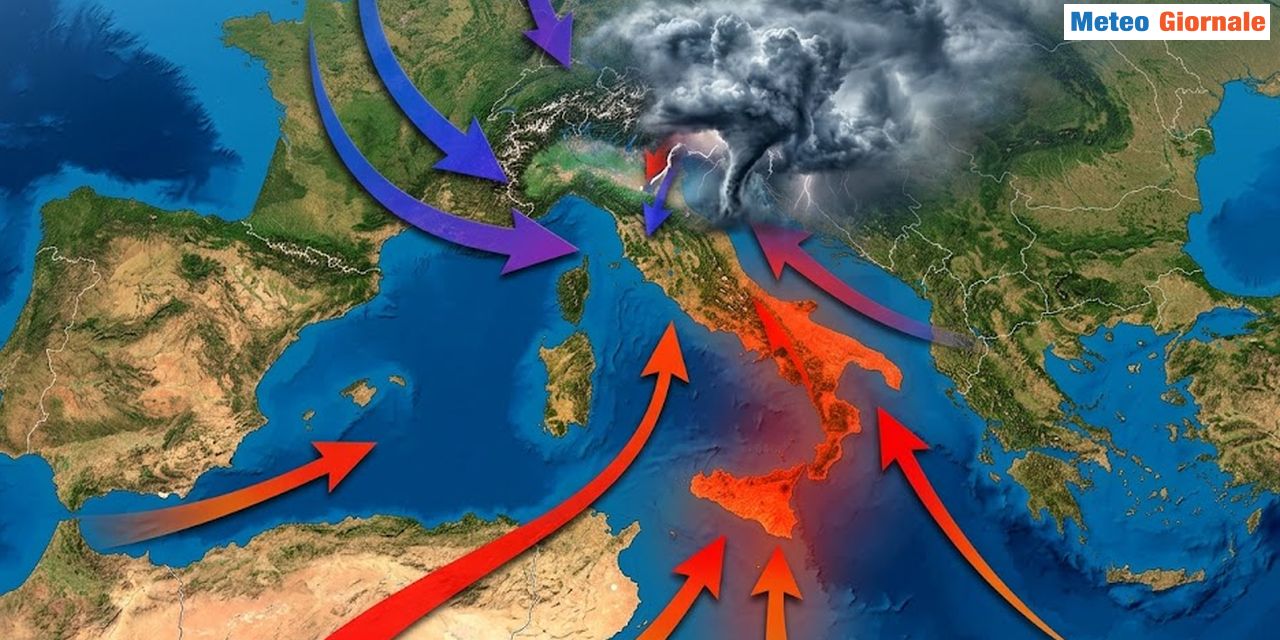 Prime fiammate simil estive al Sud