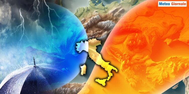 Maltempo e caldo africano si contenderanno l'Italia