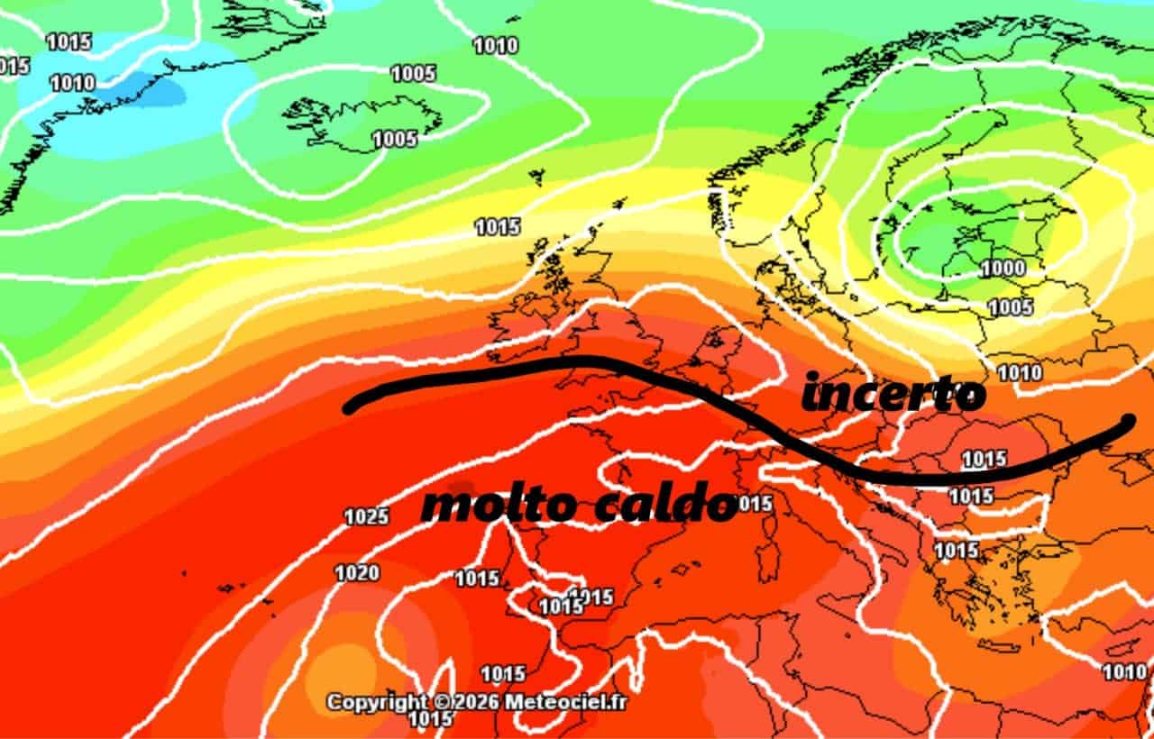 Caldo molto intnso e temporali confinato solo sulle zone orientali del nostro contiente