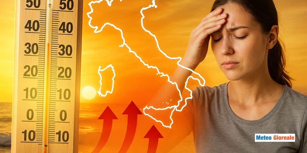 Caldo africano, la temibile +25″ in quota, cosa significa per le nostre città