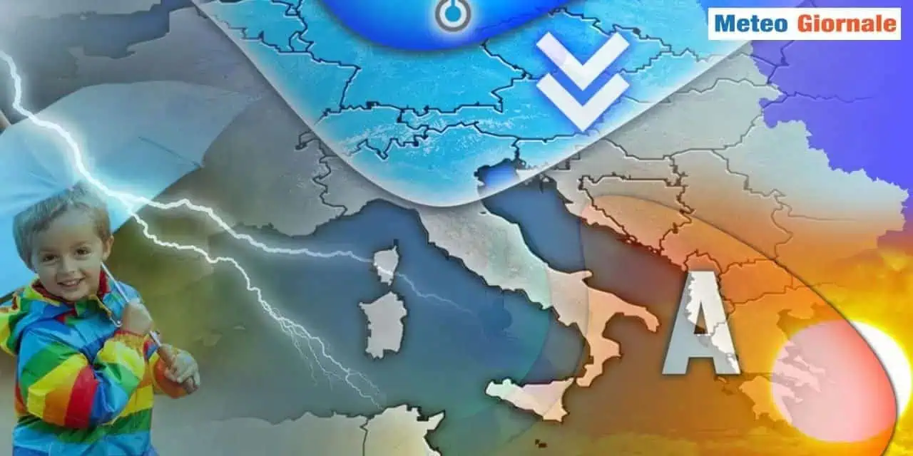 Avvio di luglio con ingresso d'aria più fresca ed instabile