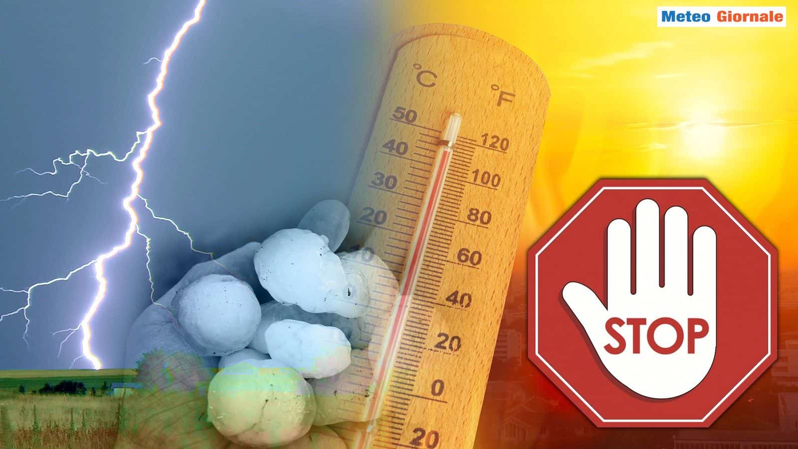 Temporali e grandine in estensione da Nord a Sud, ecco le zone più colpite