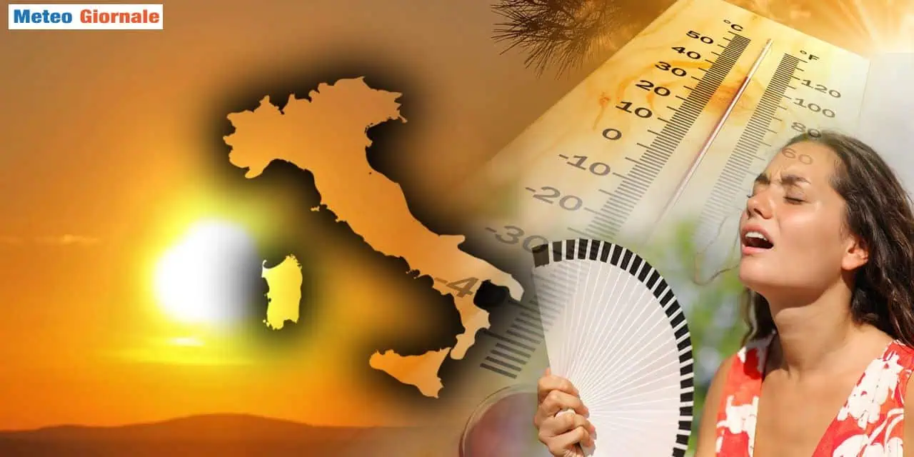 Temperature in ulteriore rialzo da qui alla fine della settimana