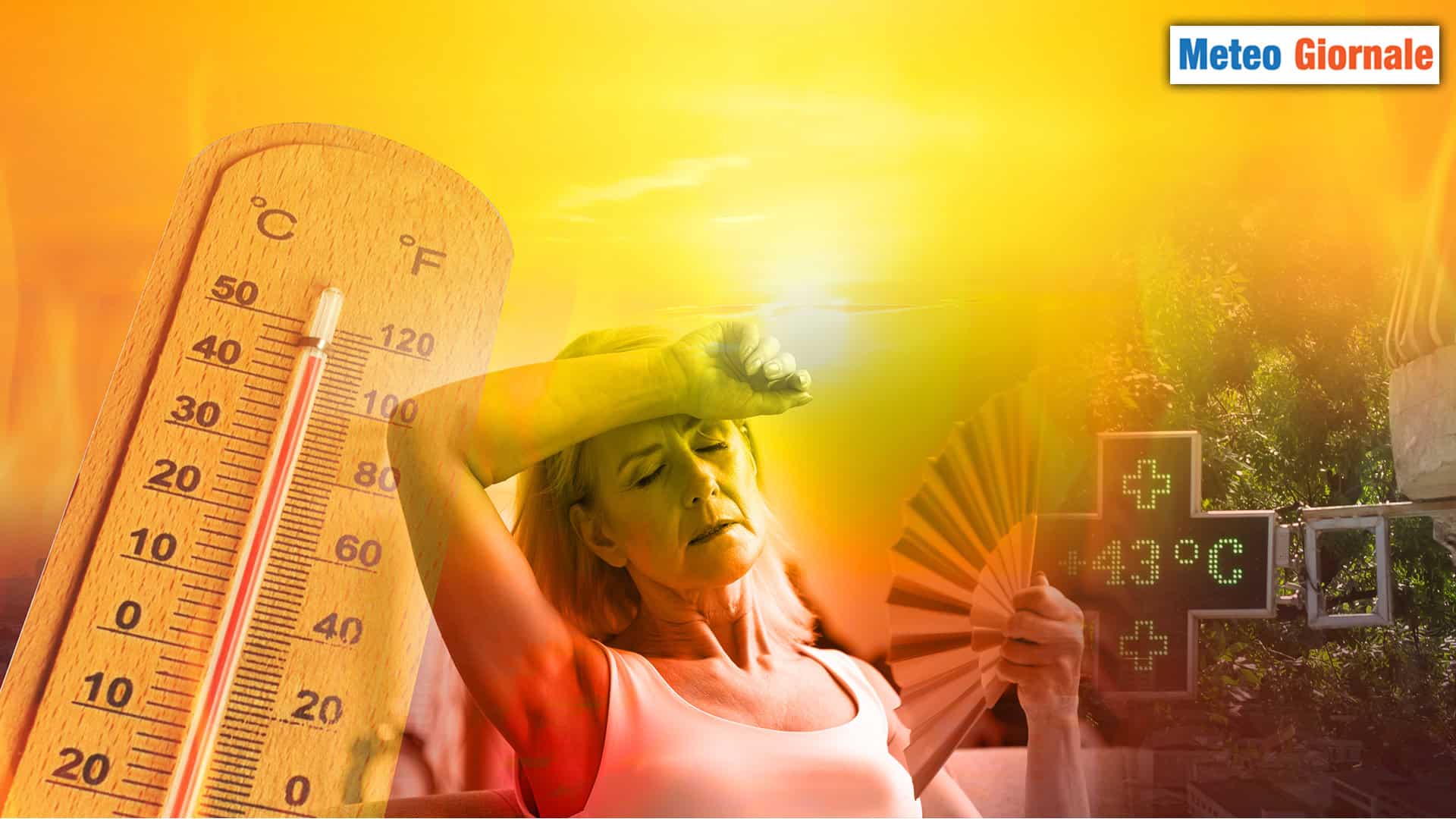 Meteo: settimana di fuoco con temperature fino a 43°C