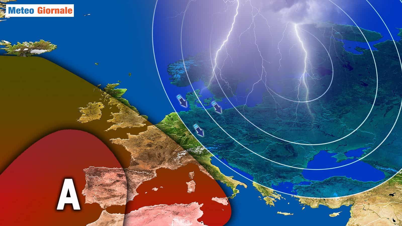 Weekend del 4-5 luglio si riaffaccia il caldo, ma ultimi temporali