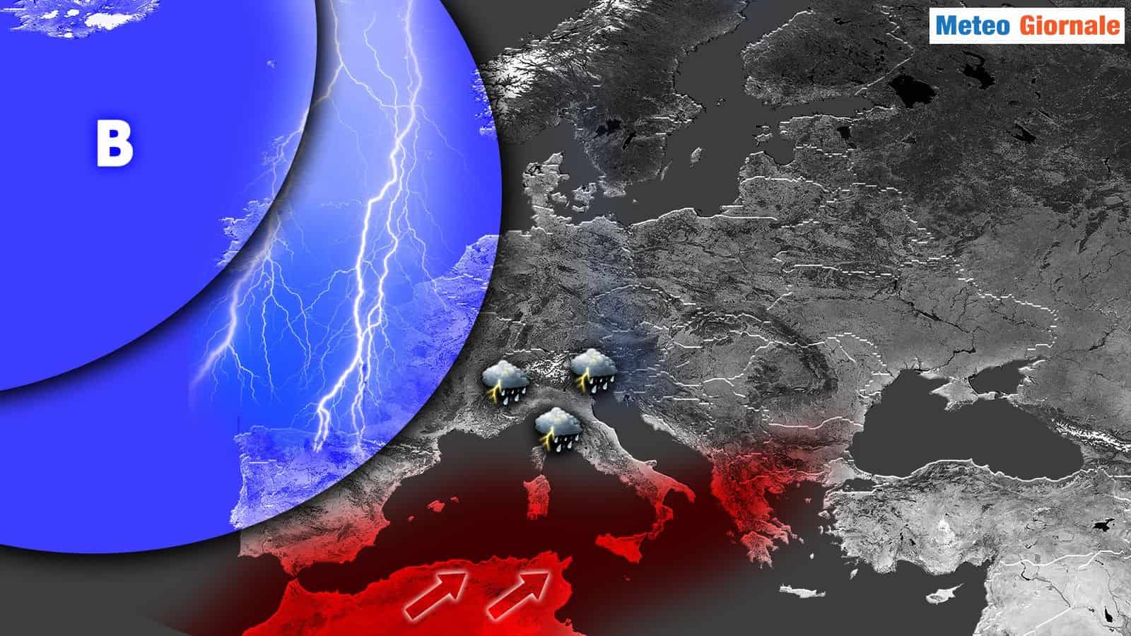 Vivacità atmosferica e leggera attenuazione del caldo in prospettiva