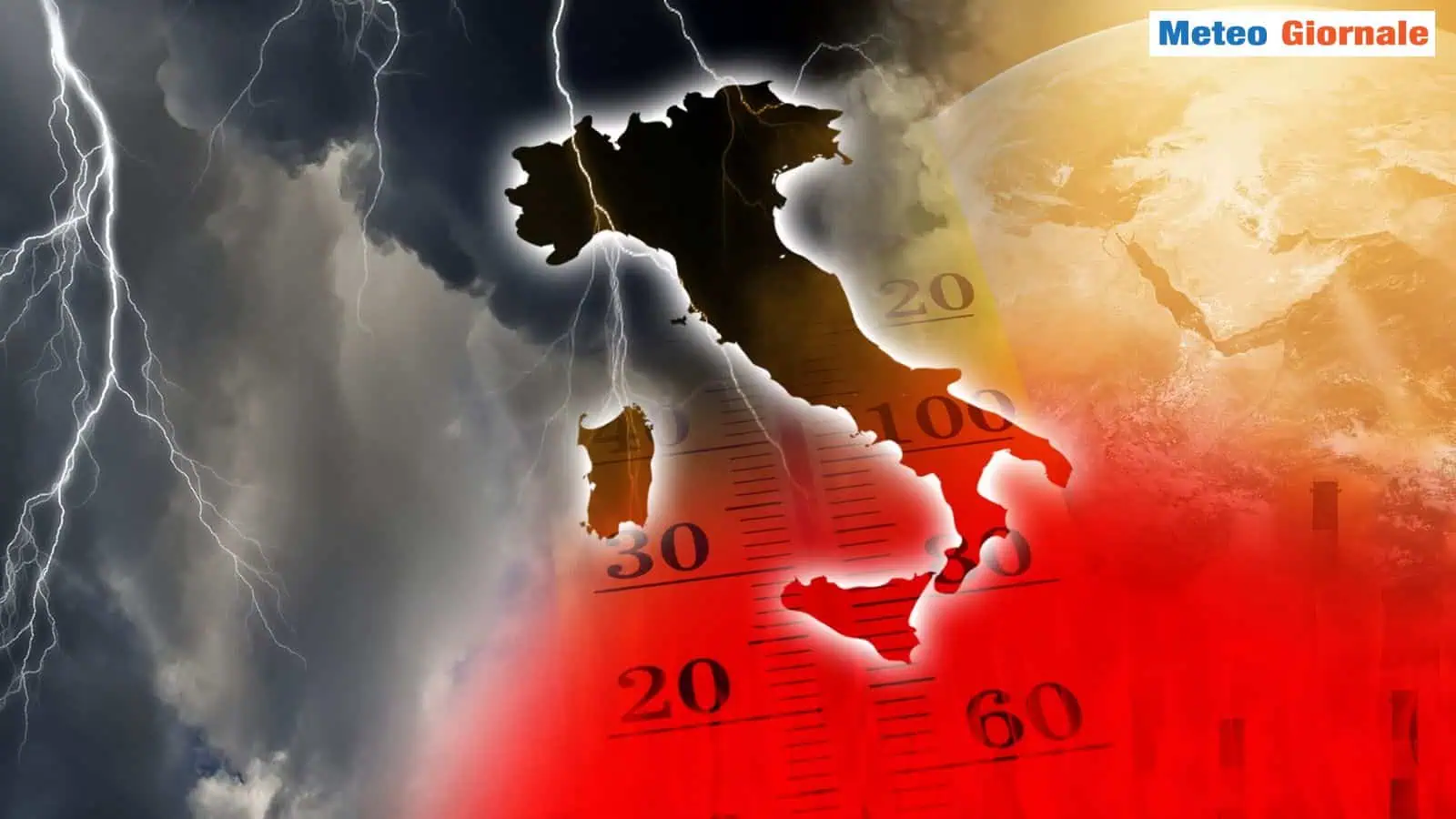 Forti temporali in arrivo verso l'Italia Centro-Settentrionale
