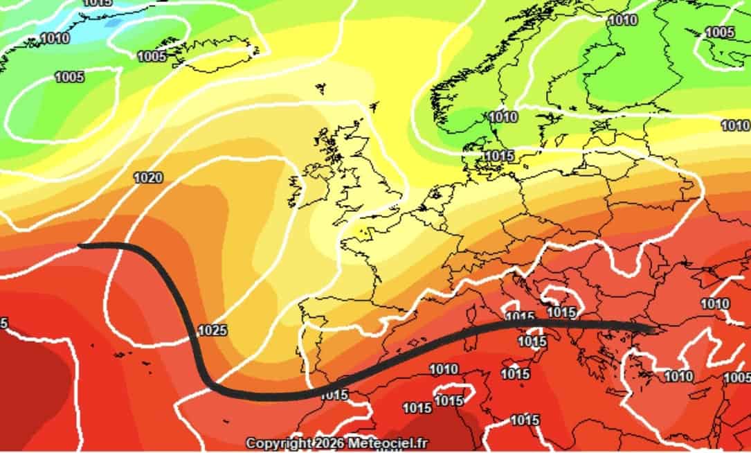 Profonda e duratura saccatura tra Inghilterra e Francia: è la volta buona per avere meteo dinamico per le regioni settentrionali?