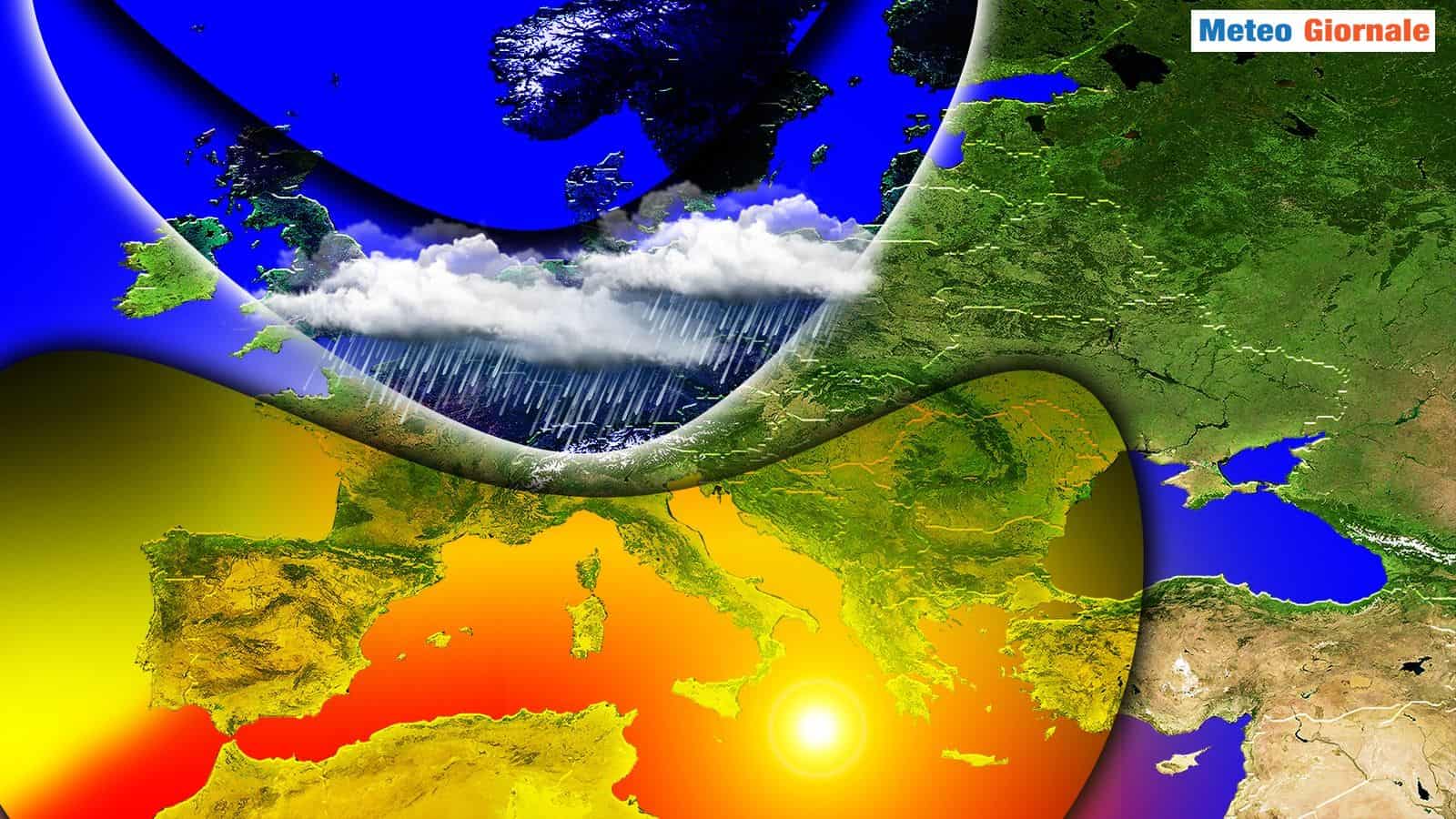 Italia torna in gran parte sotto l'anticiclone africano
