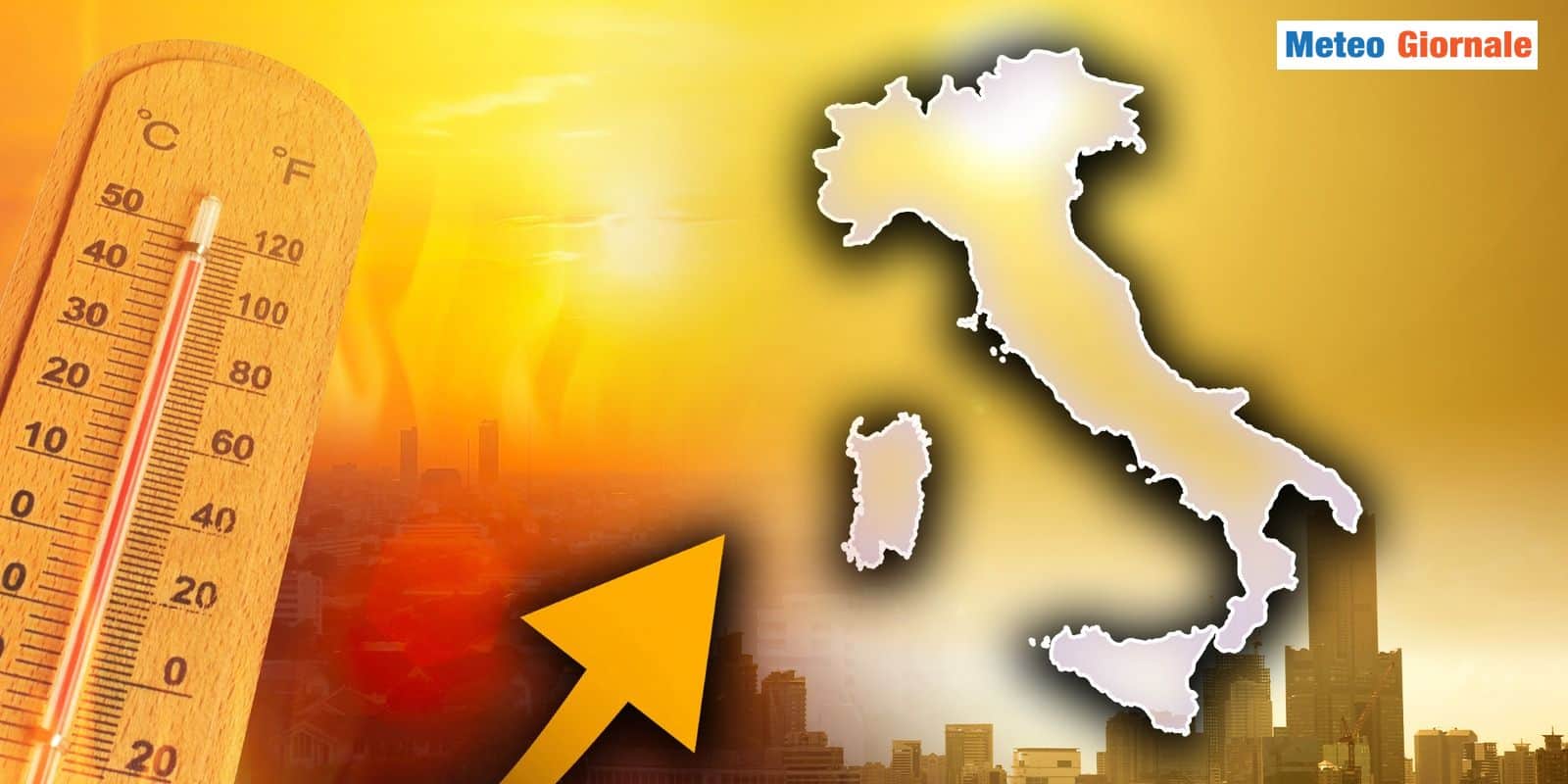 Temperature in forte rialzo per flussi africani