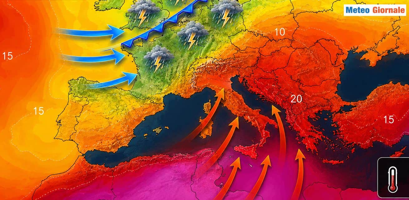 Nuovo caldo intenso in arrivo su molte regioni d'Italia