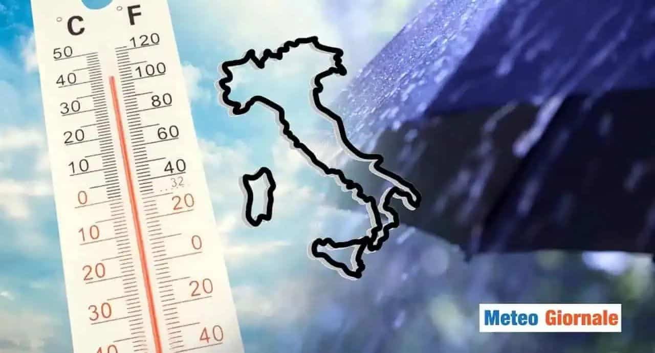 Fine del caldo a suon di piogge e temporali