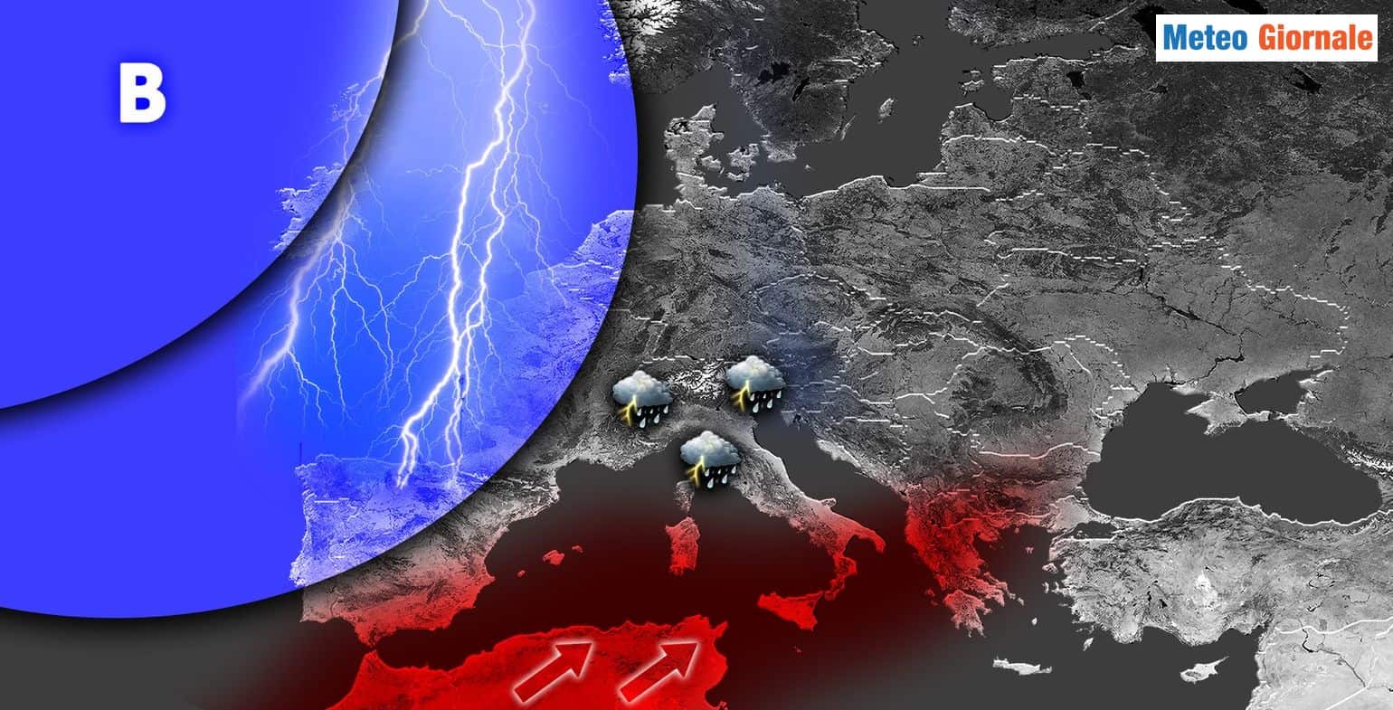 Italia spaccata a metà tra maltempo e caldo