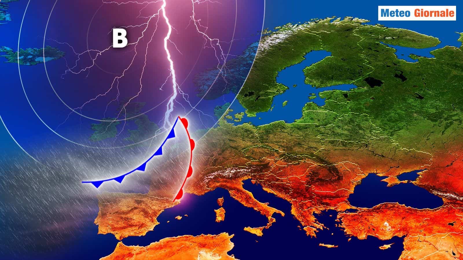 In prospettiva l'Italia spaccata in due dal punto di vista meteo a partire dal 20 agosto