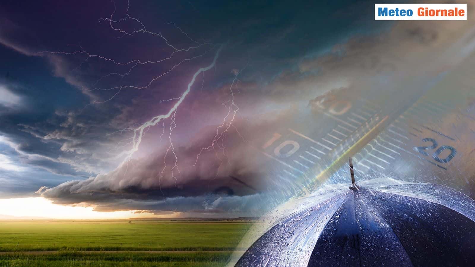 Italia tra temporali e caldo africano