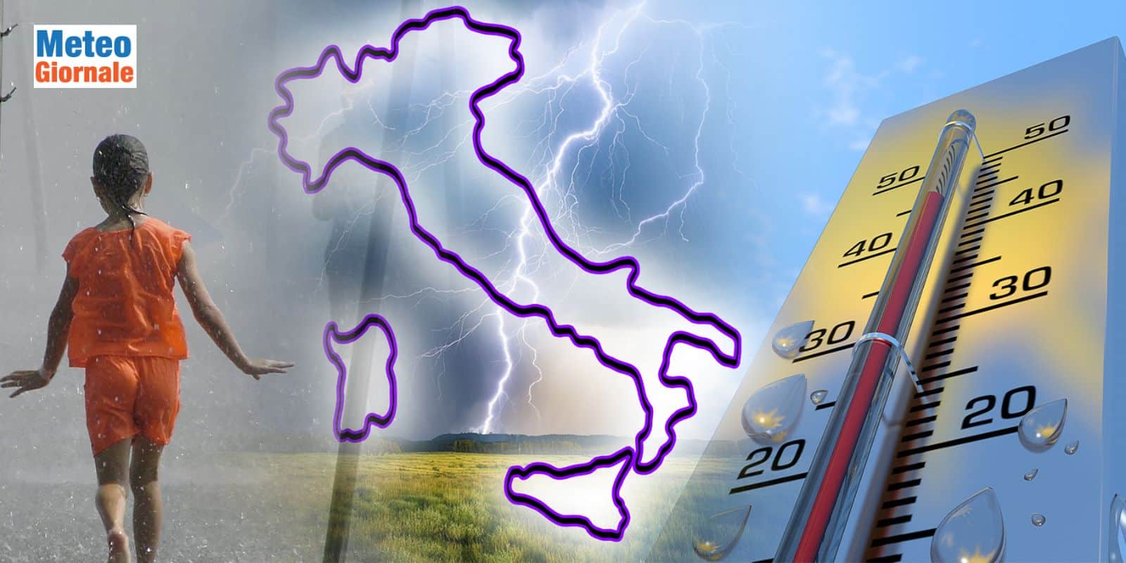 Temporali con nubifragi e grandine, un rischio per Martedì 11