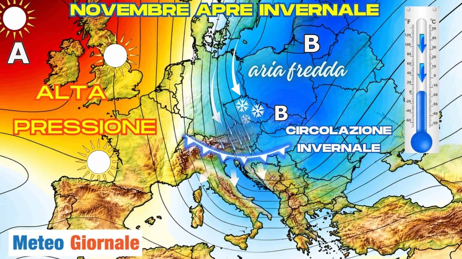 Split anomalo del Vortice Polare: Novembre parte con configurazione invernale 1 26