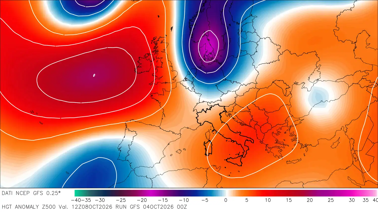 GFS 8 ottobre
