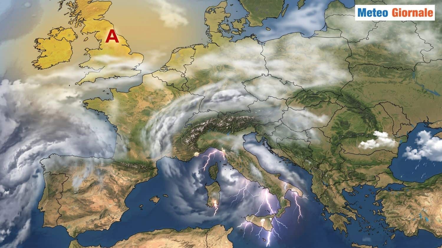 Meteo che diventa autunnale in Italia a ph