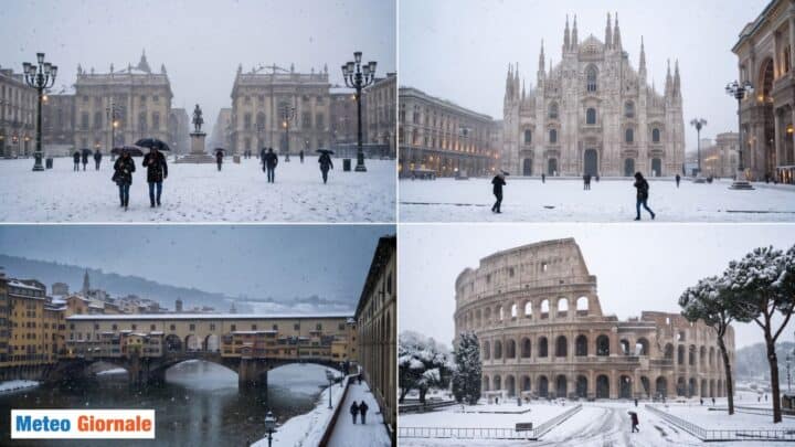 Neve in pianura perche le grandi nevicate sono sparite in Italia