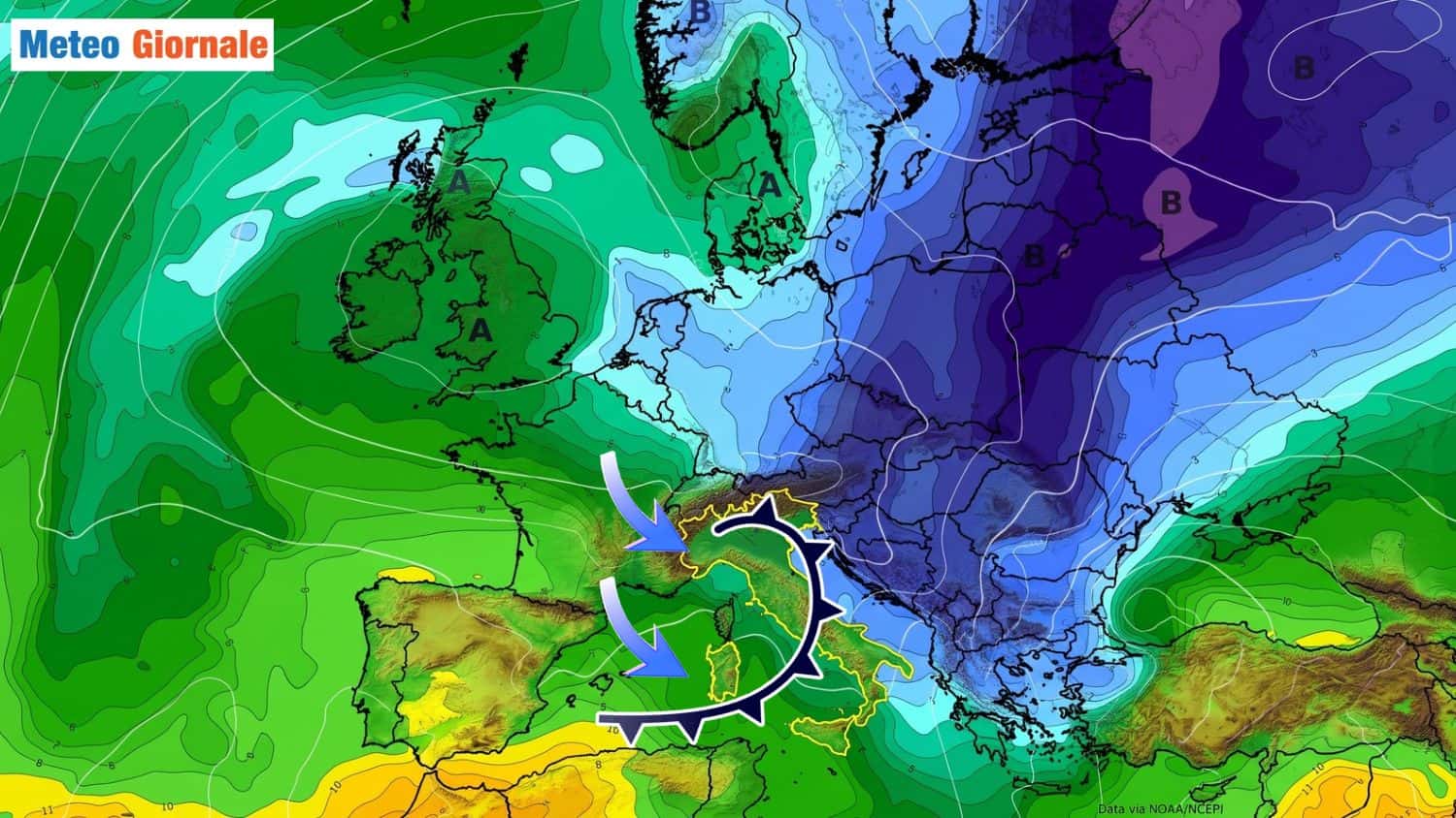 Novembre parte autunnale Nord Italia poca pioggia e neve