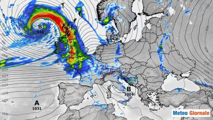 Tempesta Boelo sulle Isole Britanniche ghg