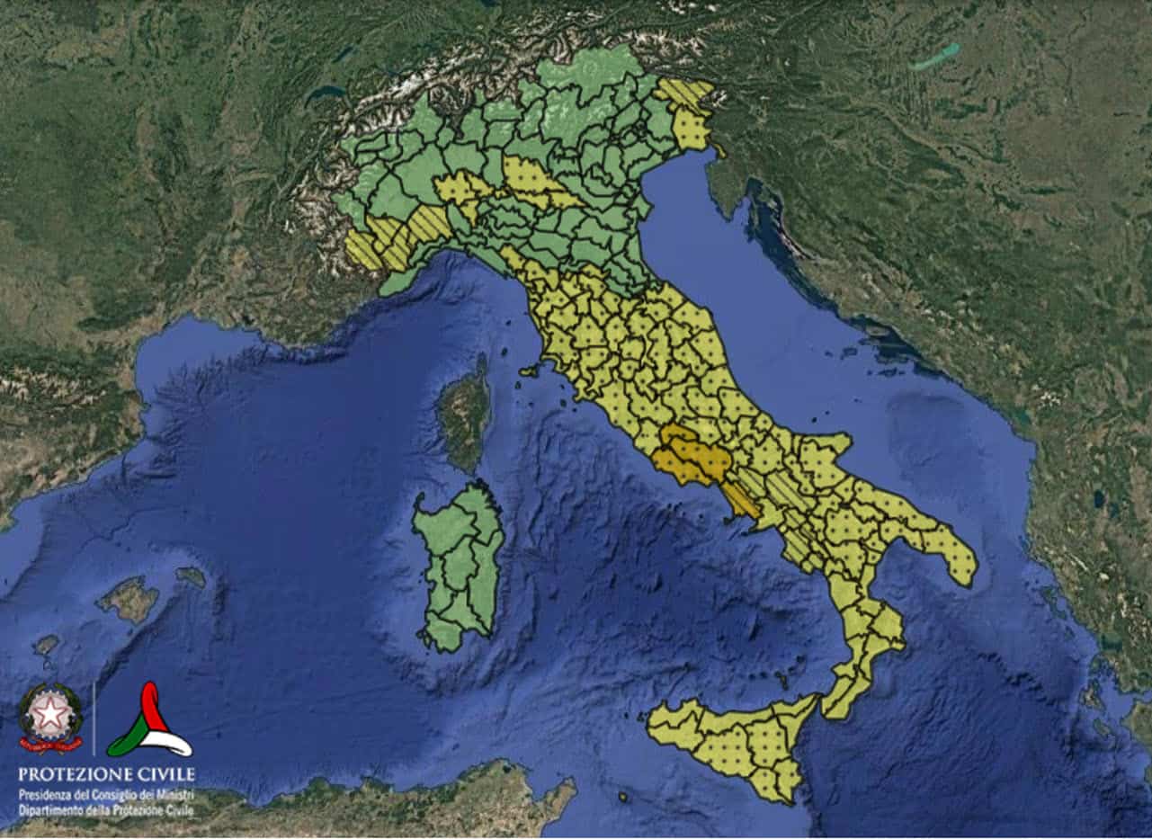 allerta meteo del 8 ottobre 2026