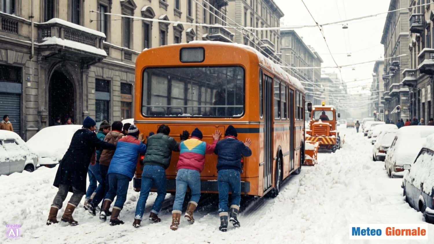 citta paralizzata dalla neve kj