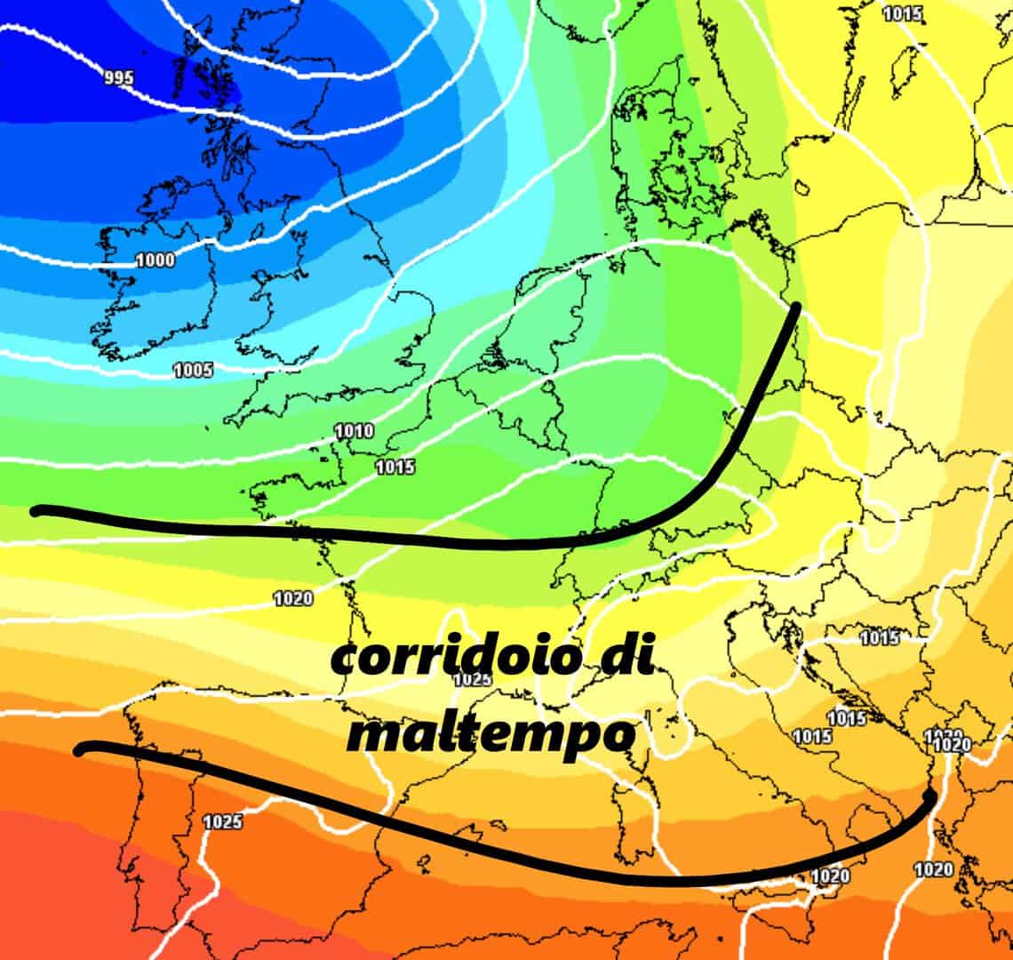 Fino a 200 mm in 48 ore: l'esperto individua le zone più a rischio, mappe 2 corriodio