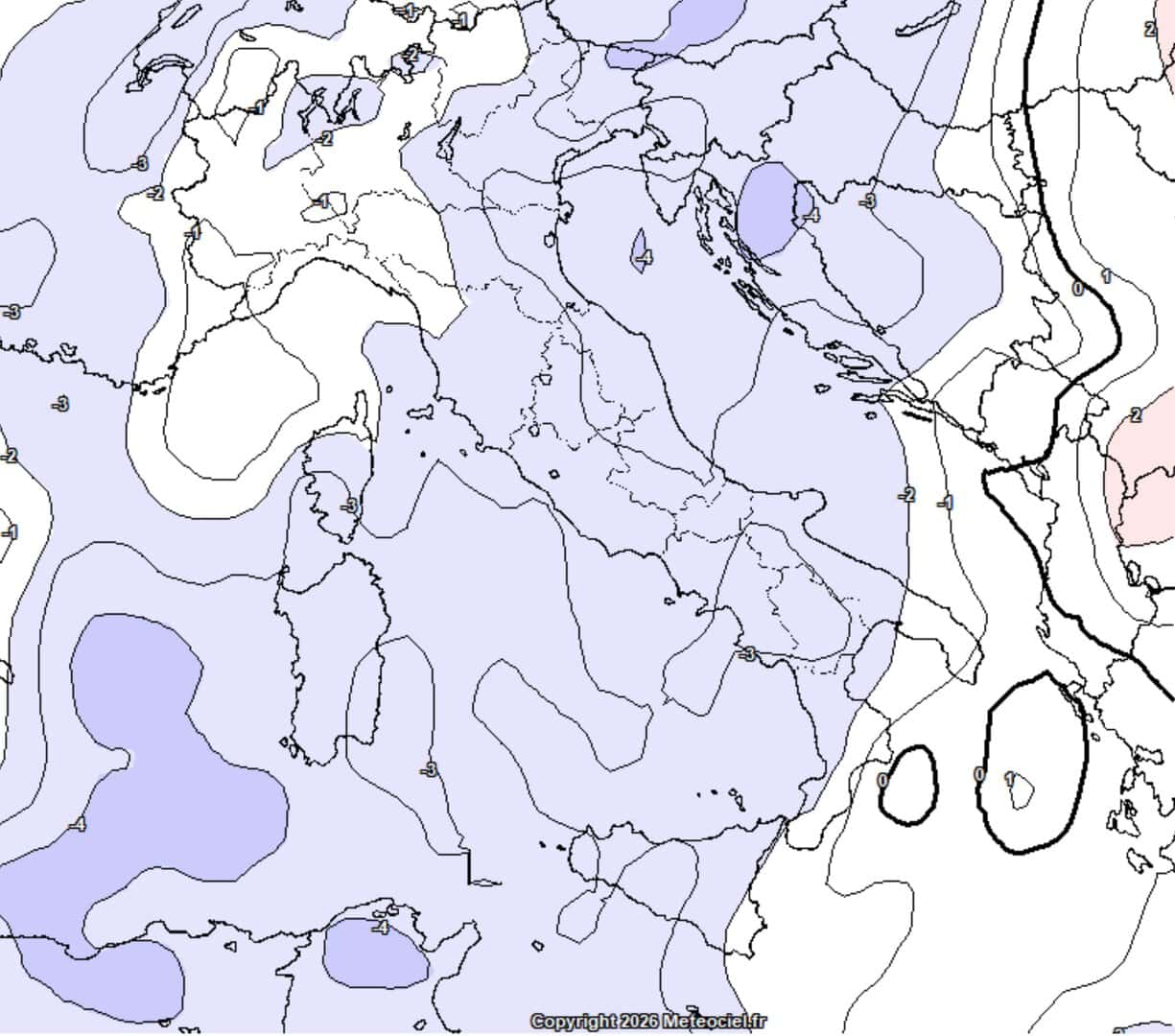 Dietrofront del freddo, ma solo nelle ore centrali, uno sguardo alle temperature 2 freddo sotto media