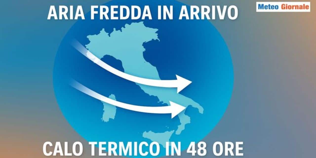 Calo delle temperature e prima sfuriata fredda, ma durerà poco 1 Temperature in calo sino a Domenica 25