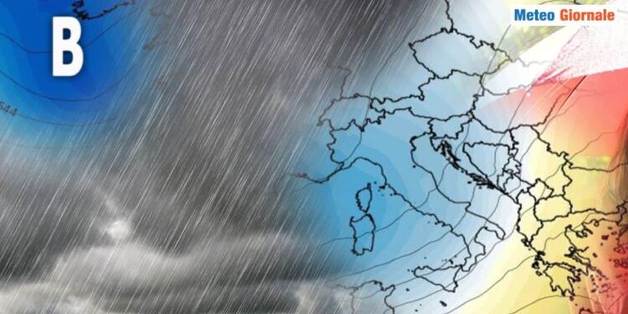 Svolta d’autunno confermata dal 20 ottobre, arrivano temporali e nubifragi 1 Forti piogge in arrivo con un fronte atlantico