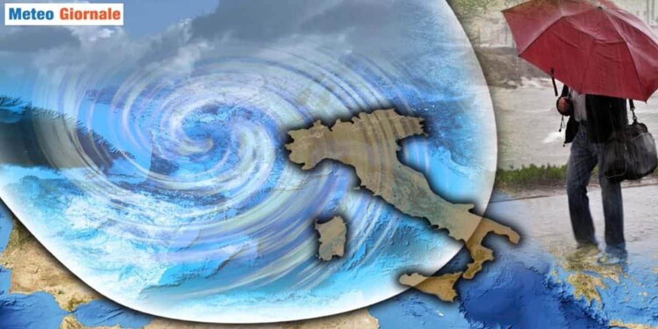 Meteo Weekend torna il maltempo con rischio nubifragi, le zone più esposte 1 Torna la pioggia su alcune regioni