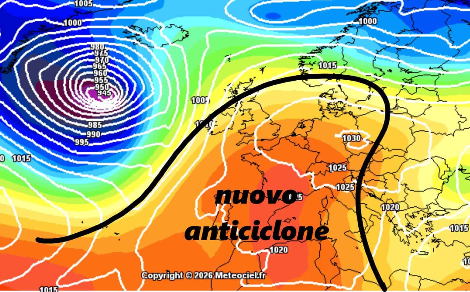 Stop piogge per almeno una settimana da Martedì 27, vediamo quando ritornerà a piovere 2 nuovo