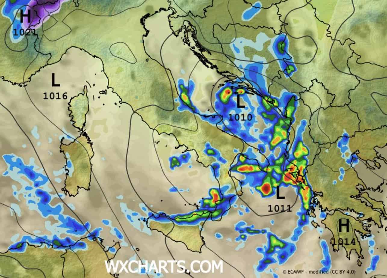 Ulteriori piogge e temporali da Venerdì sera su 9 Regioni, i dettagli 3 piog2