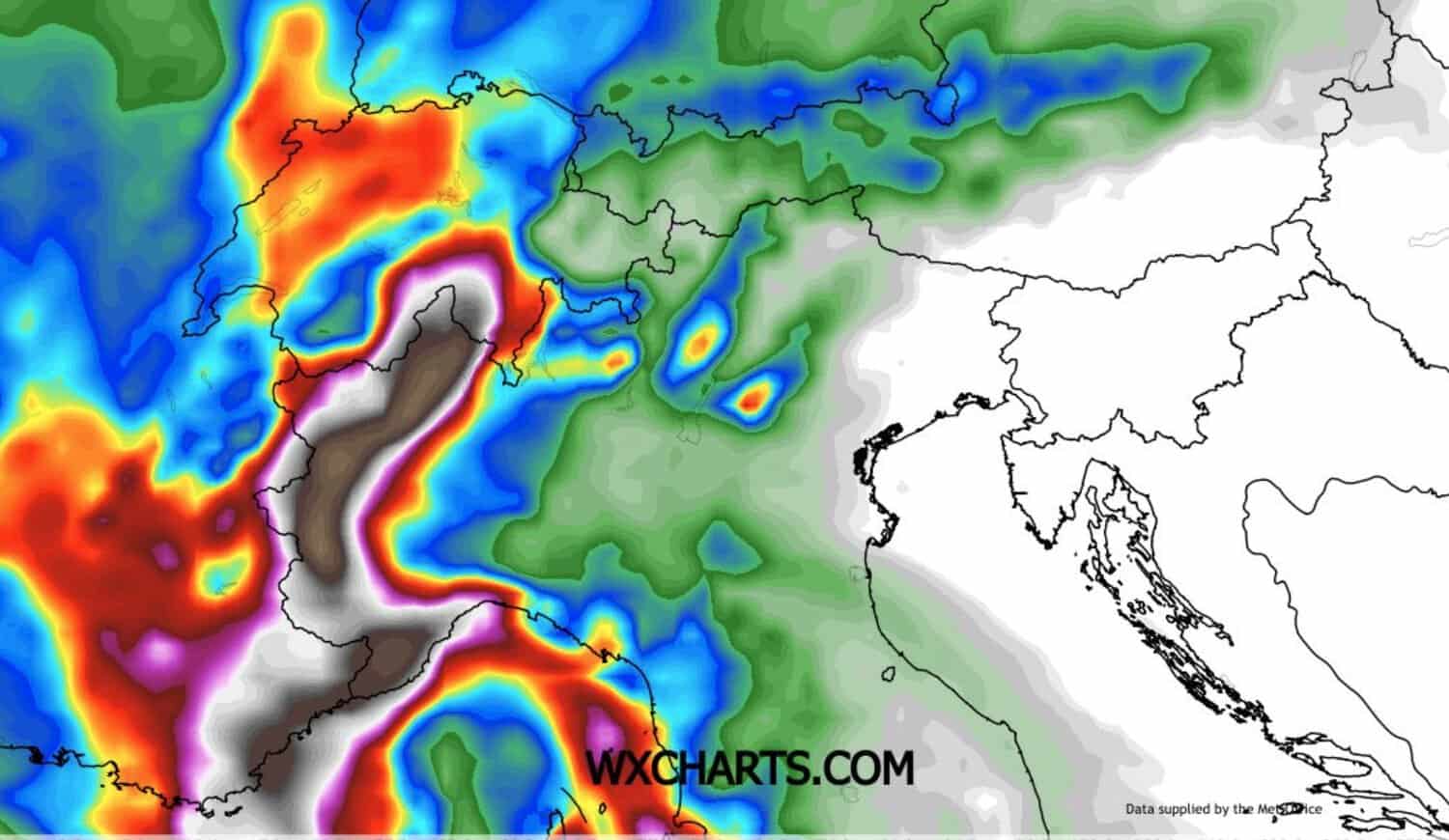 Piogge diffuse da Domenica 19 al Nord? Un'ipotesi che prende piede, mappe 3 ukmo