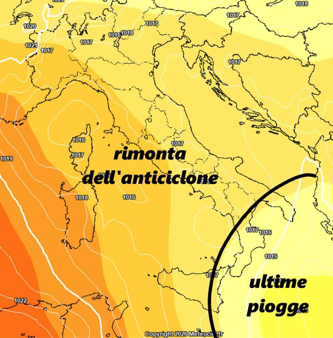 Da Martedì ritorna un nuovo Anticiclone sull'Italia, ma non farà caldo 2 ultime