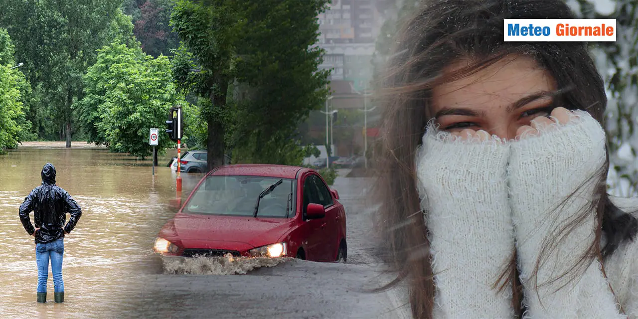 METEO 15 giorni, rischio nubifragi poi FREDDO