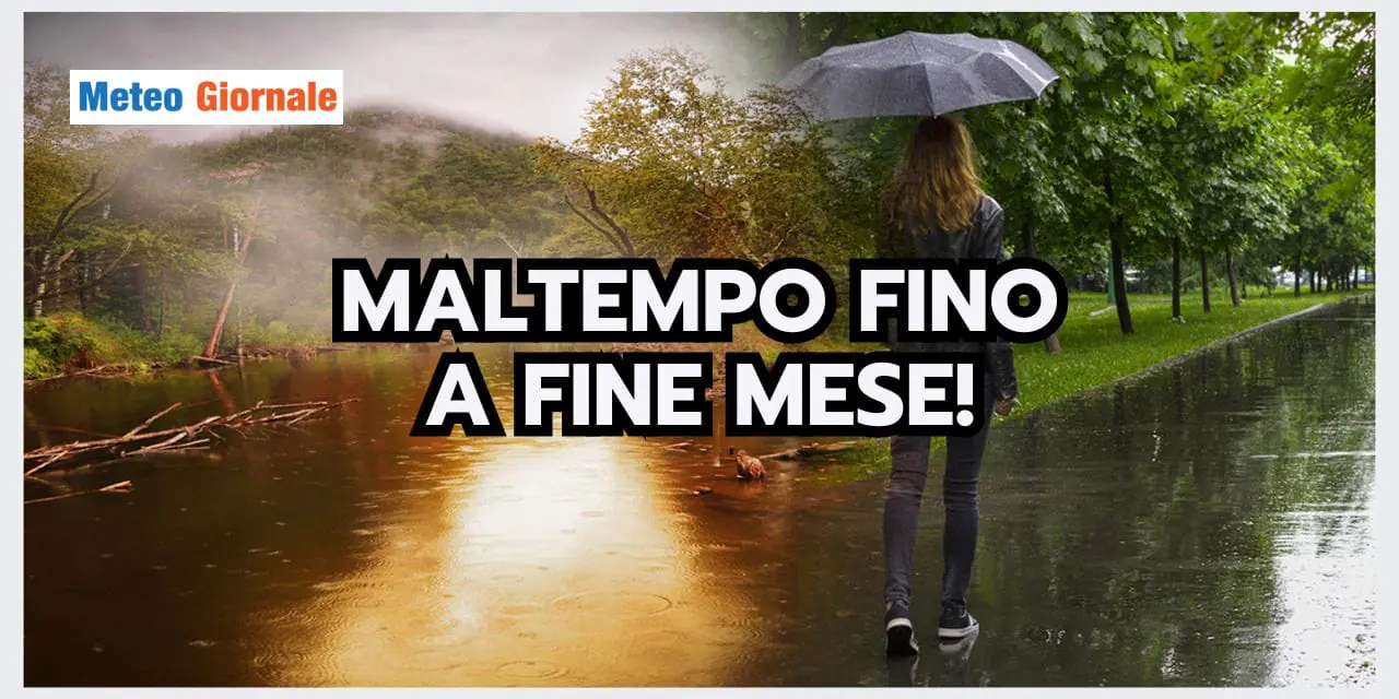 Meteo: maltempo fino alla FINE di OTTOBRE!