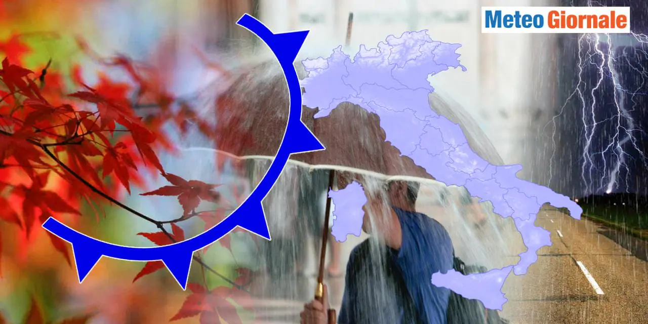 Meteo: ecco la furia dell’Autunno, in arrivo raffica di perturbazioni