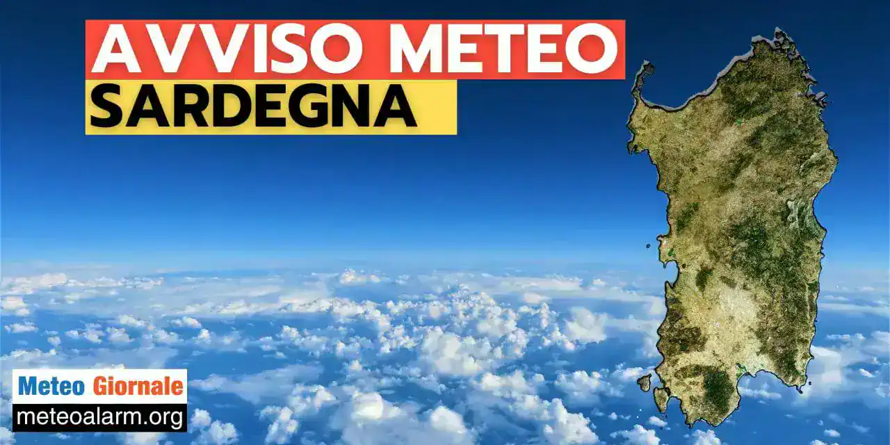 Avviso Meteo Sardegna per il 15 e 16 Ottobre 2023